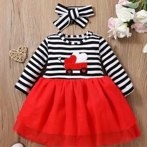 Truck love valentine dress